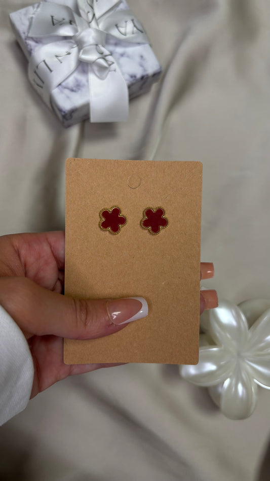 Boucles d’oreilles Fidji Bordeaux