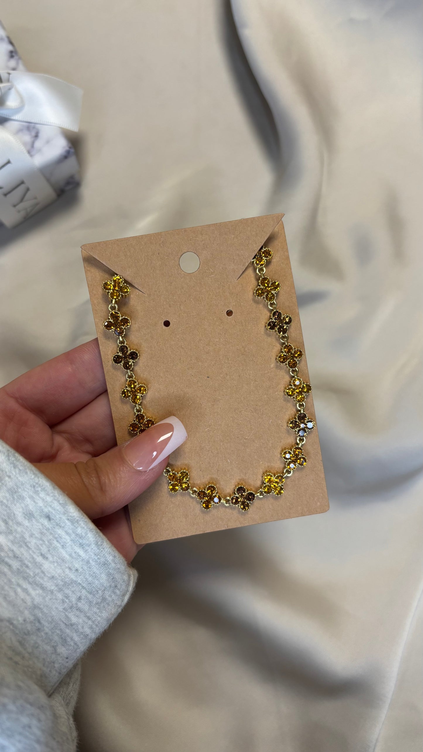 Collier Ambre Marron